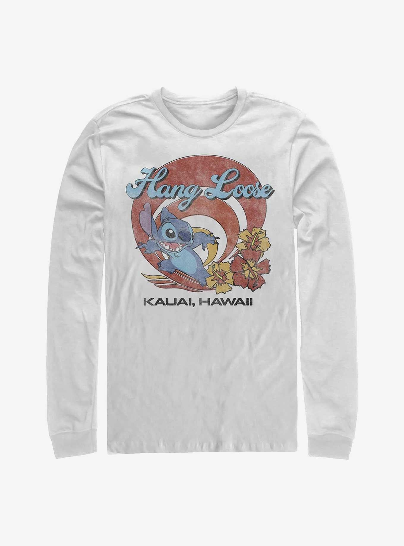 Disney Lilo & Stitch Hang Loose Long-Sleeve T-Shirt | Trending Graphic Tee For Fans
