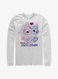 Disney Lilo & Stitch Made For Eachother Long-Sleeve T-Shirt | Trending Graphic Tee For Fans