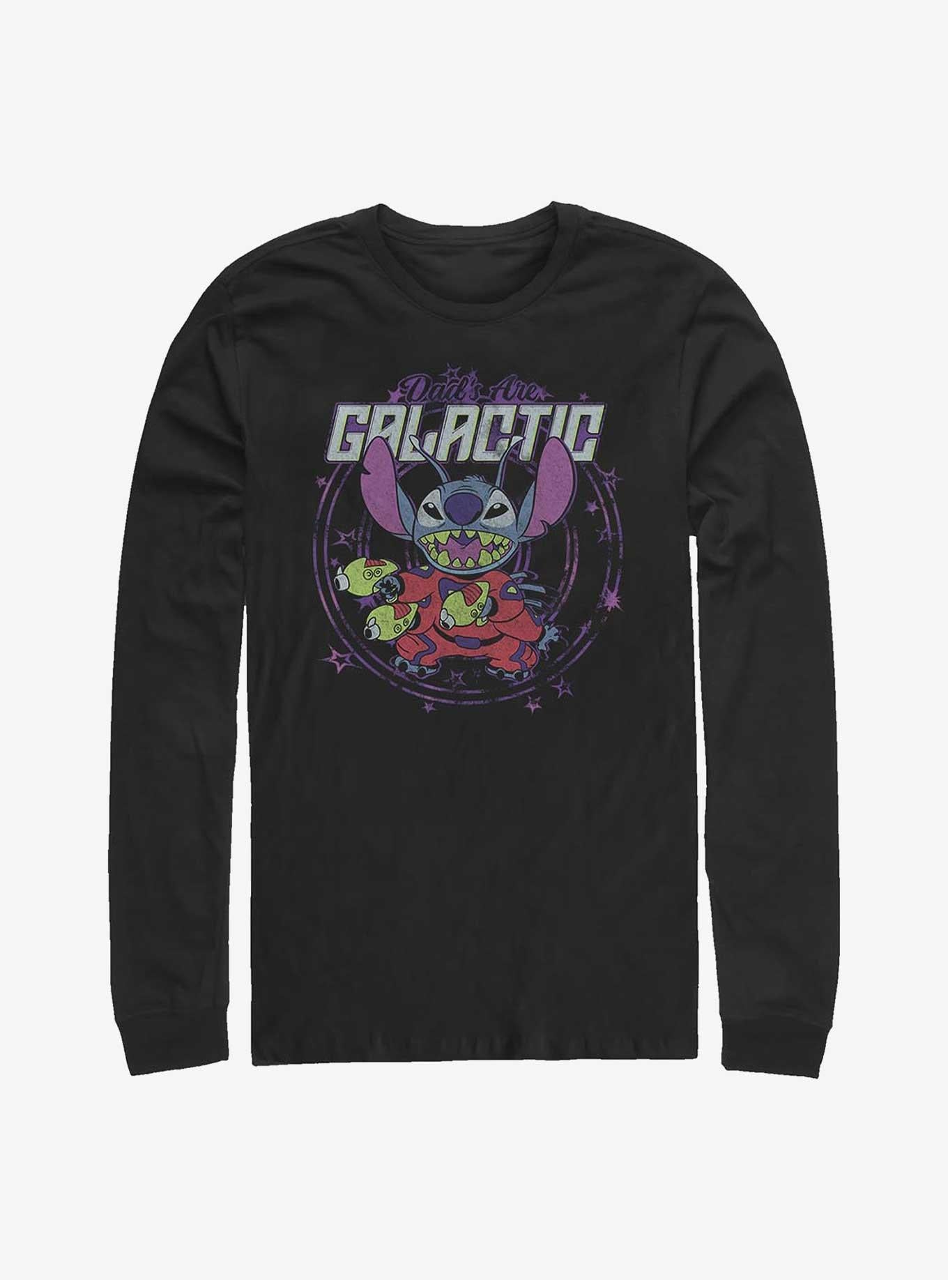 Disney Lilo & Stitch Dad's Are Galactic Long-Sleeve T-Shirt | Trending Graphic Tee For Fans