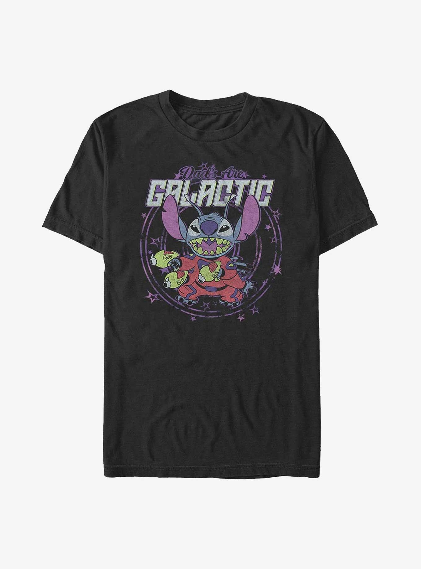 Disney Lilo & Stitch Dad's Are Galactic T-Shirt | Trending Graphic Tee For Fans