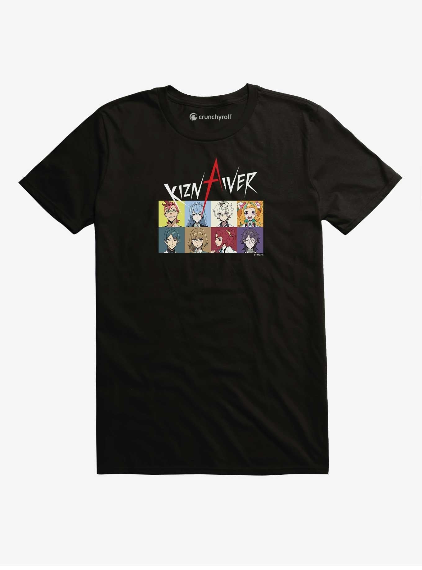 Character Grid with Logo Print on T-Shirt | Trending Graphic Tee For Fans
