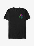 Star Wars The Mandalorian Neon Mythosaur Icon T-Shirt | Trending Graphic Tee For Fans