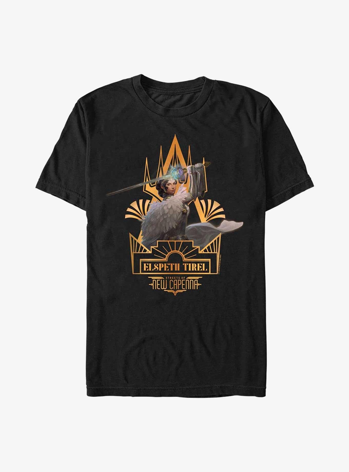 Magic The Gathering Elspeth Tirel Deco T-Shirt | Trending Graphic Tee For Fans