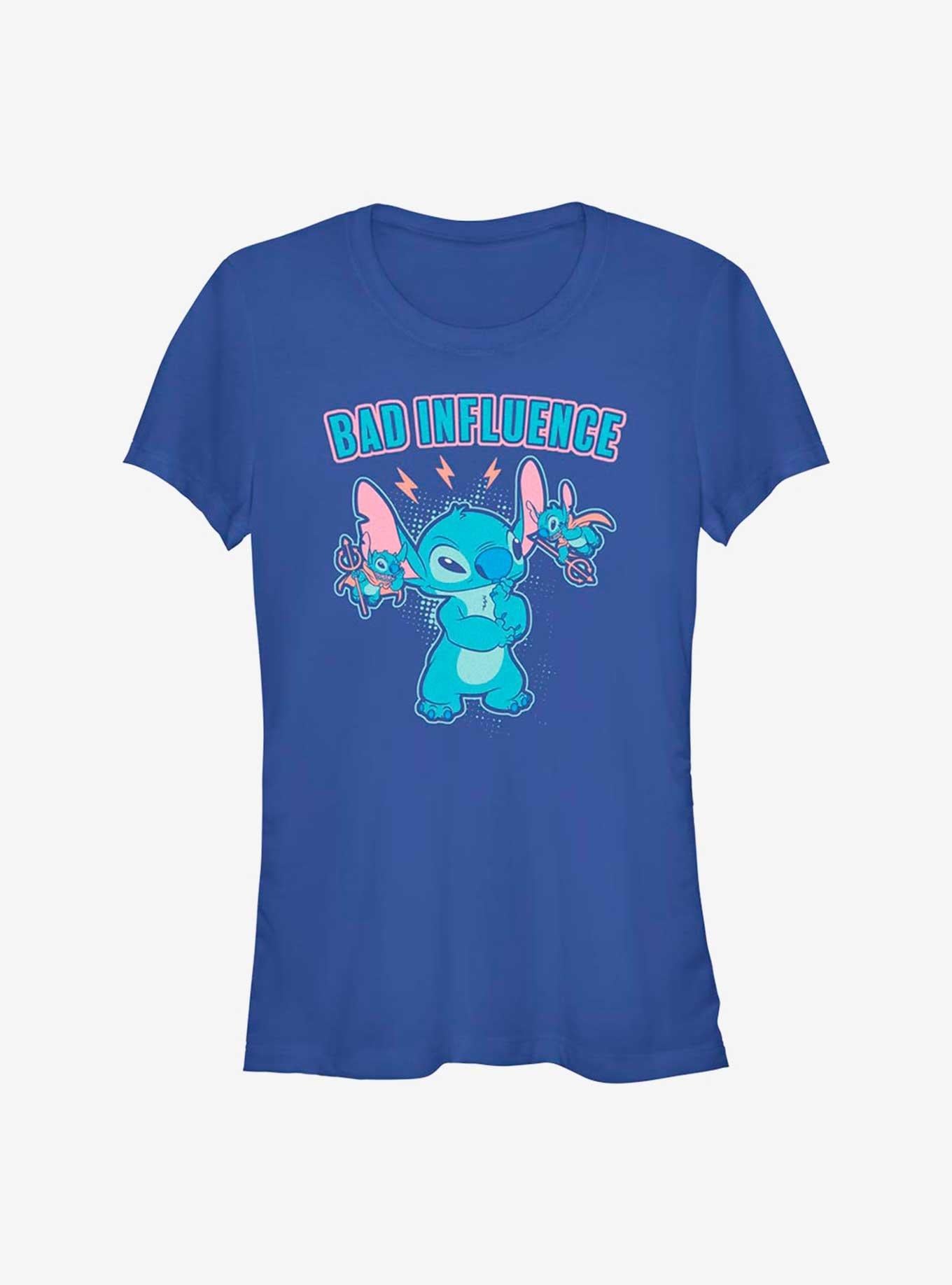 Disney Lilo & Stitch Bad Influence Girls T-Shirt | Trending Graphic Tee For Fans