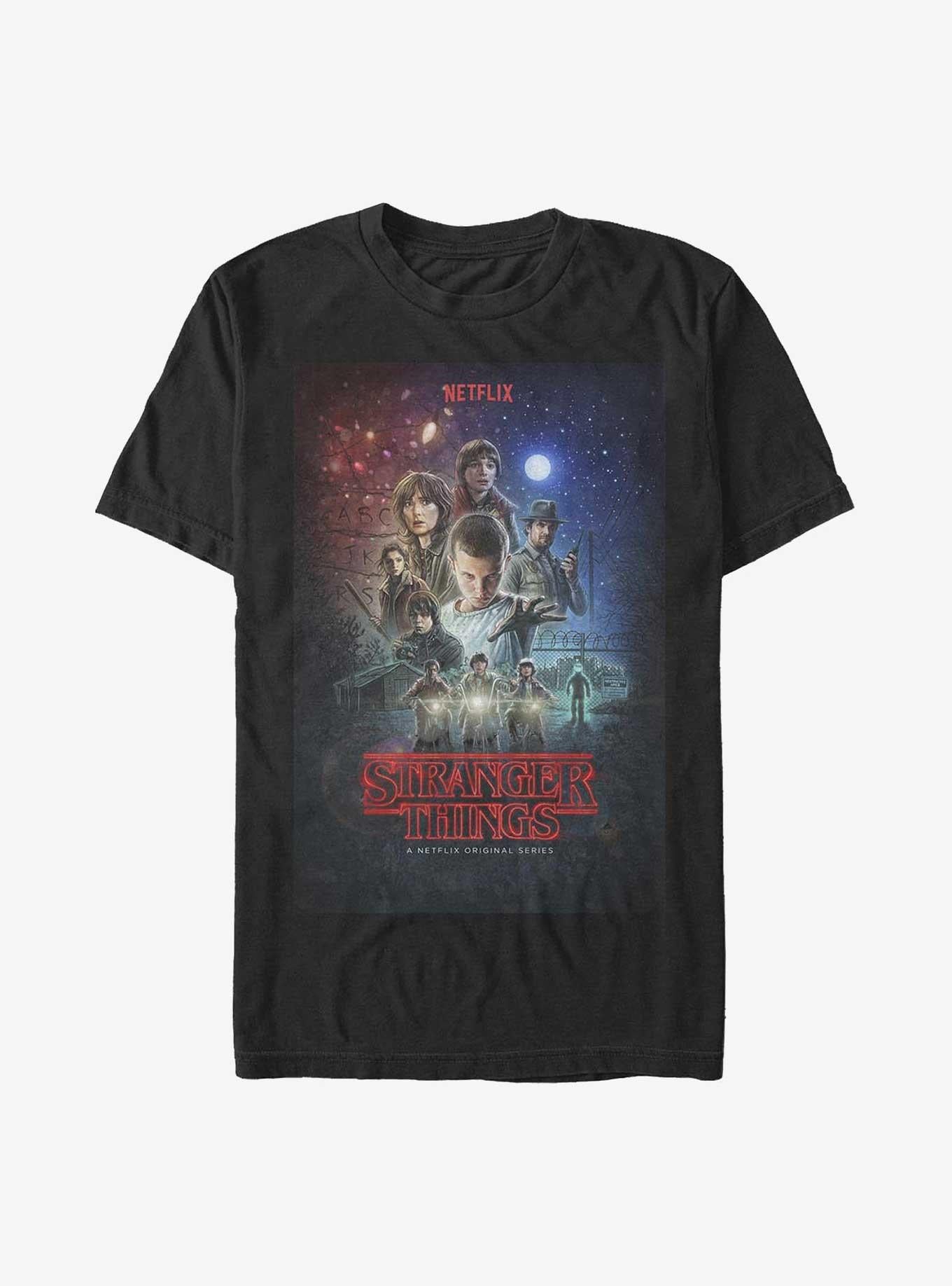 Stranger Things Classic Poster T-Shirt | Trending Graphic Tee For Fans