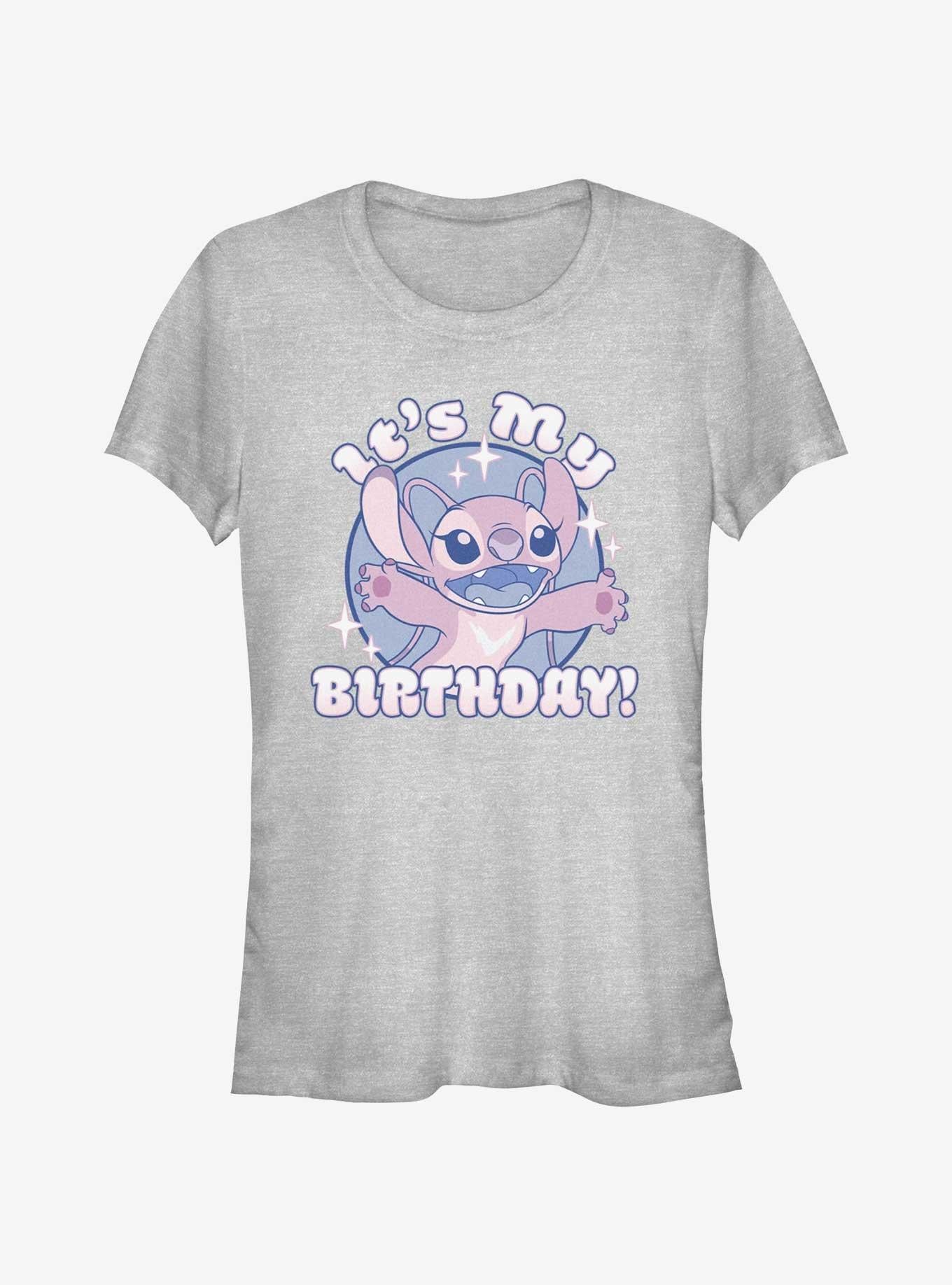 Disney Lilo & Stitch Angel It's My Birthday Girls T-Shirt | Trending Graphic Tee For Fans