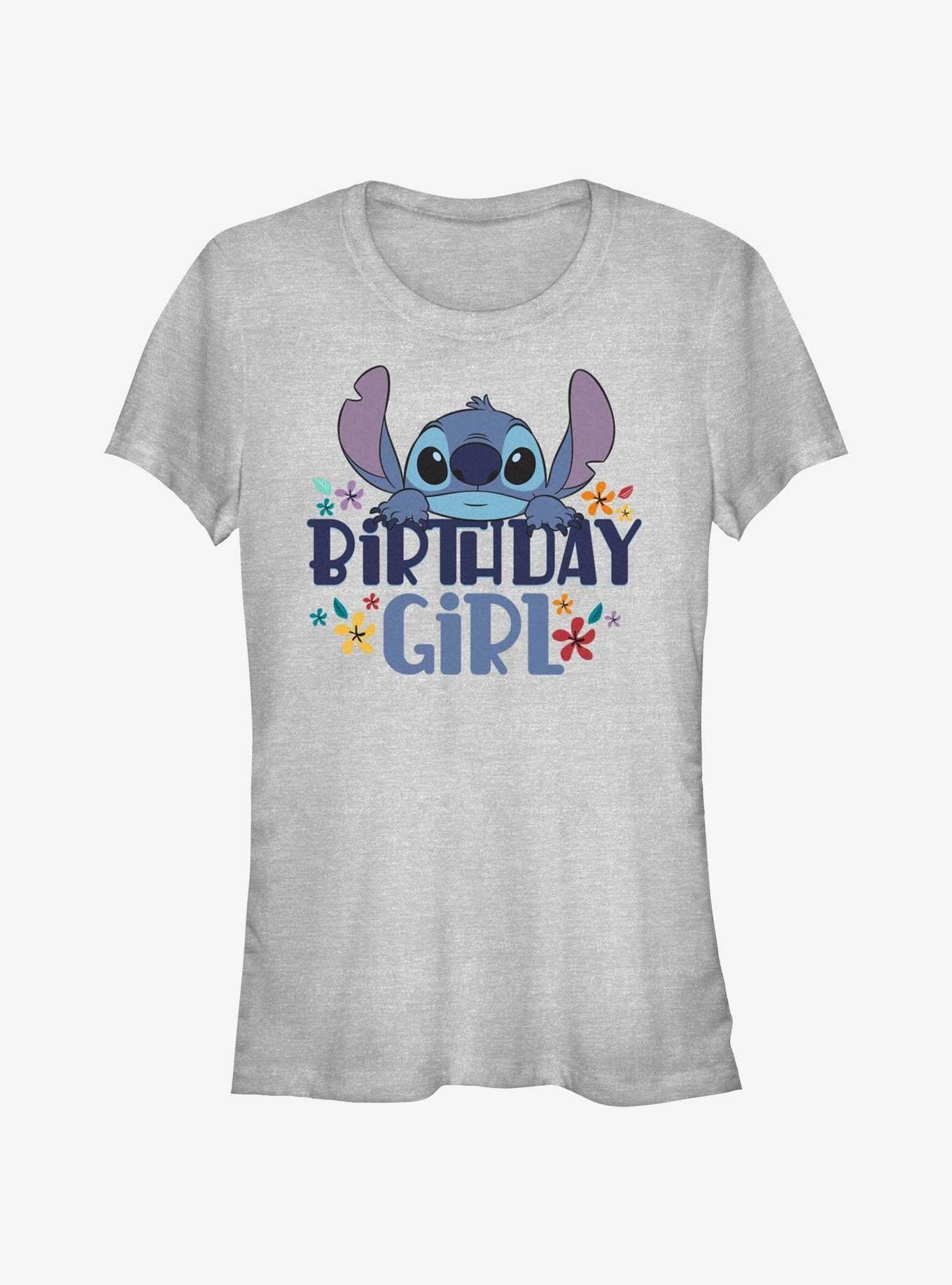 Disney Lilo & Stitch Birthday Girl Stitch Girls T-Shirt | Trending Graphic Tee For Fans