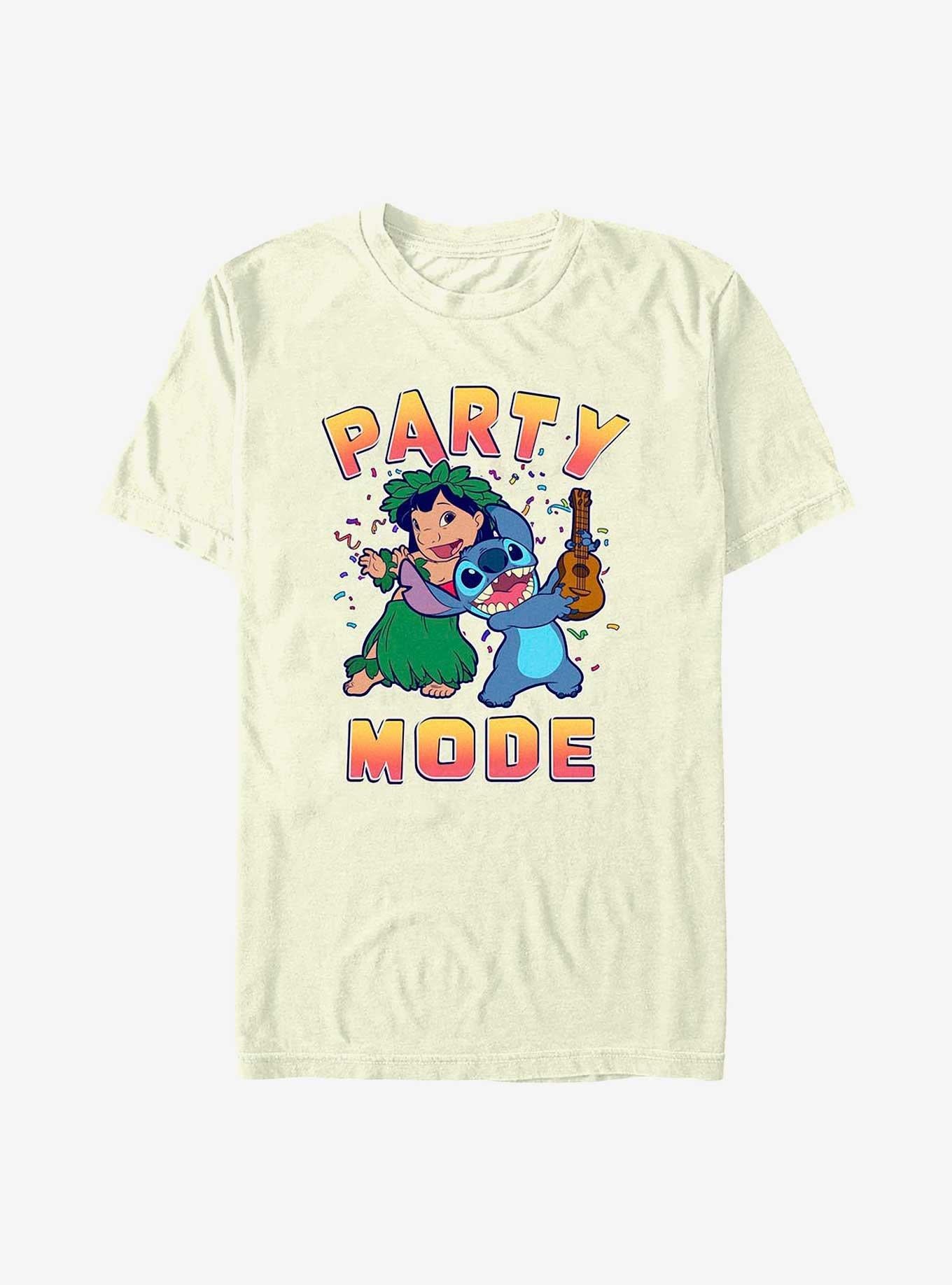 Disney Lilo & Stitch Party Mode T-Shirt | Trending Graphic Tee For Fans