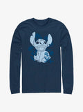 Disney Lilo & Stitch Floral Sketch Long-Sleeve T-Shirt | Trending Graphic Tee For Fans