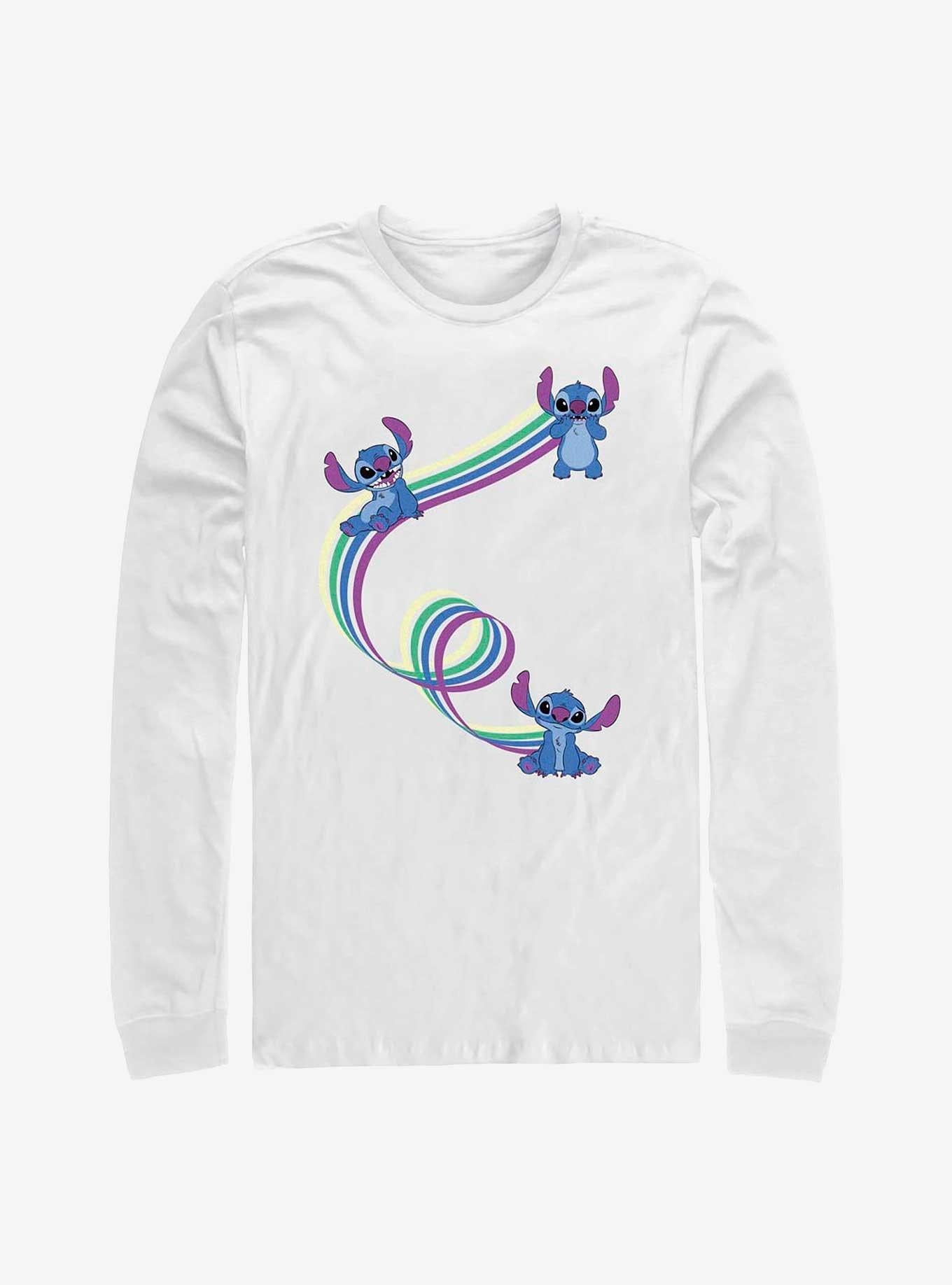 Disney Lilo & Stitch Ribbon Stitches Long-Sleeve T-Shirt | Trending Graphic Tee For Fans