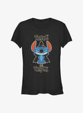 Disney Lilo & Stitch Trick or Treat Wizard Girls T-Shirt | Trending Graphic Tee For Fans