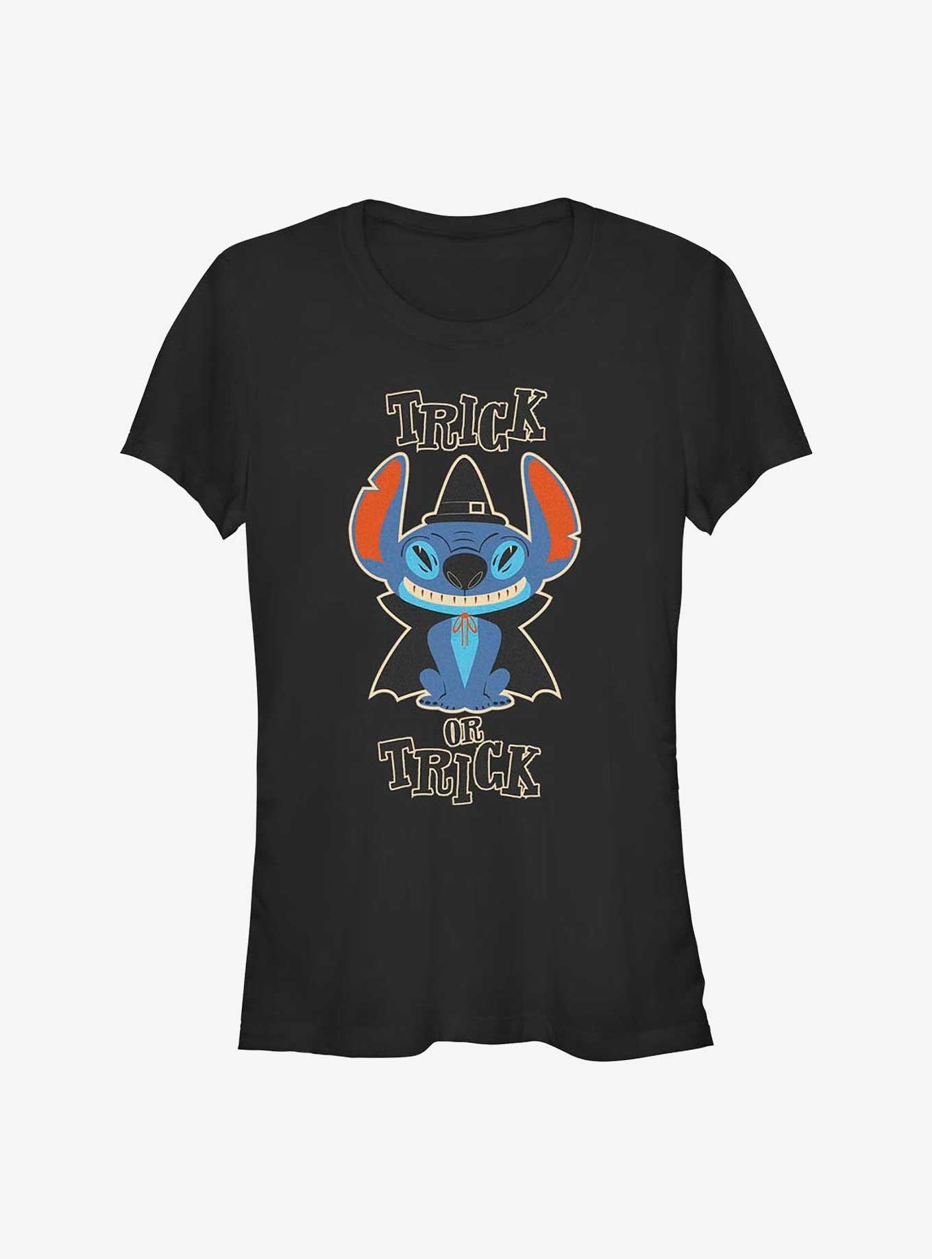 Disney Lilo & Stitch Trick or Treat Wizard Girls T-Shirt | Trending Graphic Tee For Fans