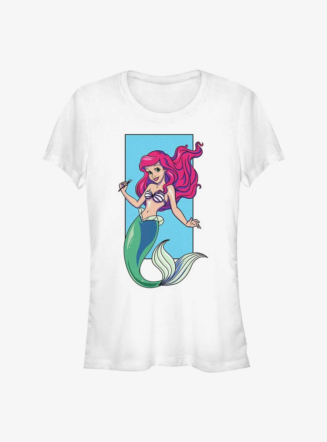 Disney The Little Mermaid Ariel Portrait Girls T-Shirt | Trending Graphic Tee For Fans