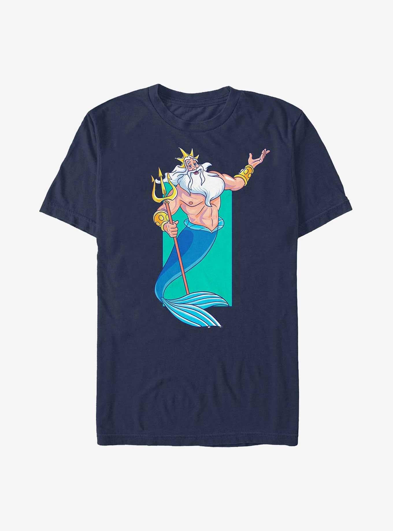 Disney The Little Mermaid Triton Portrait T-Shirt | Trending Graphic Tee For Fans