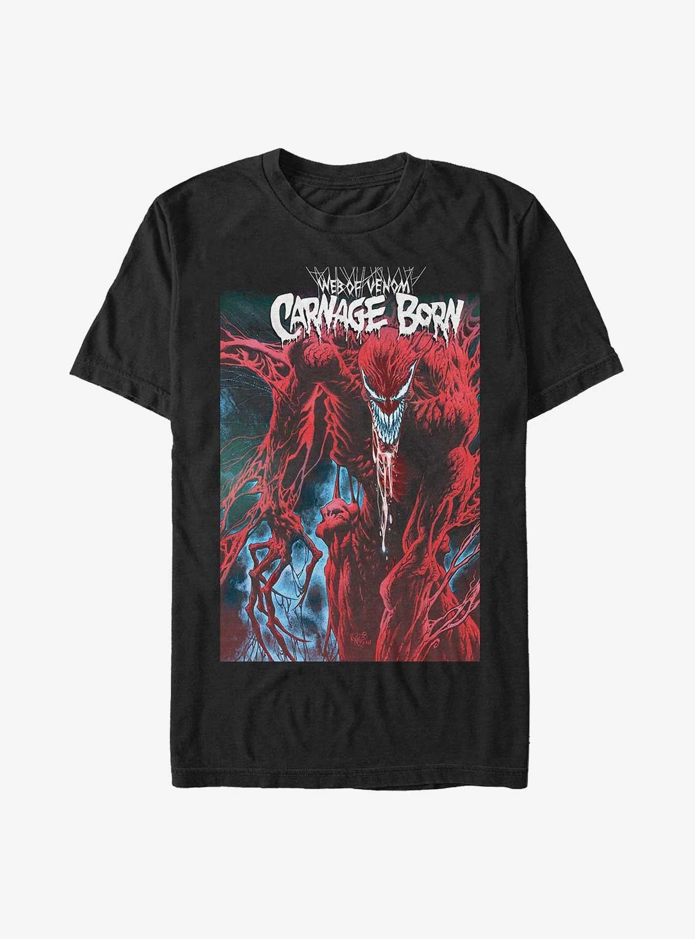 Marvel Carnage Web of Venom T-Shirt | Trending Graphic Tee For Fans