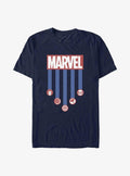 Marvel Americana Stripes T-Shirt | Trending Graphic Tee For Fans