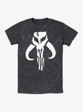 Star Wars Mandalorian Logo Mineral Wash T-Shirt | Trending Graphic Tee For Fans