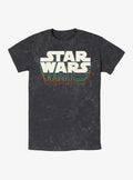 Star Wars Retro Gradient Logo Mineral Wash T-Shirt | Trending Graphic Tee For Fans