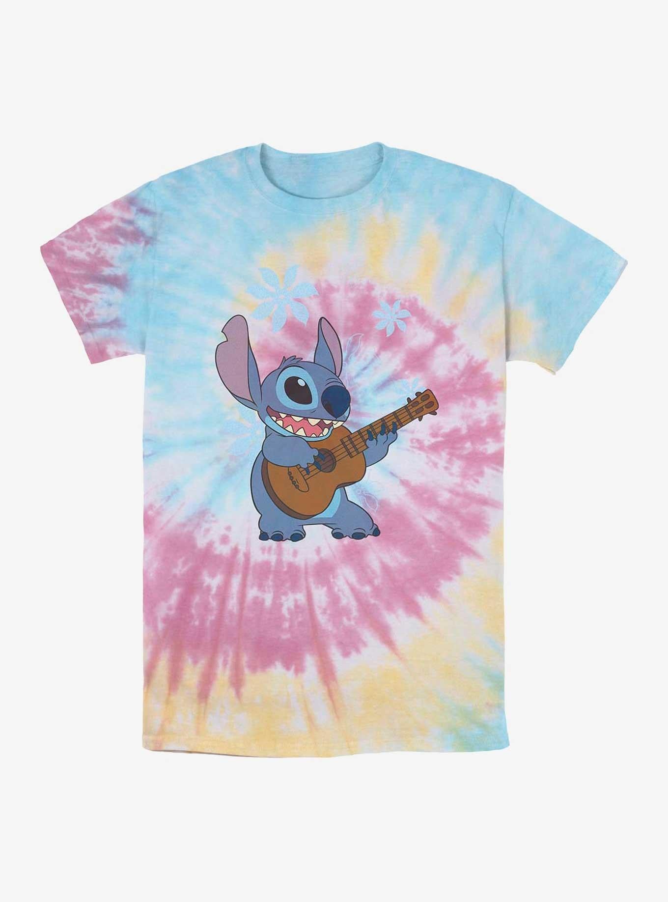 Disney Lilo & Stitch Ukulele Stitch Tie Dye T-Shirt | Trending Graphic Tee For Fans