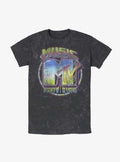 MTV Chrome Logo Mineral Wash T-Shirt | Trending Graphic Tee For Fans