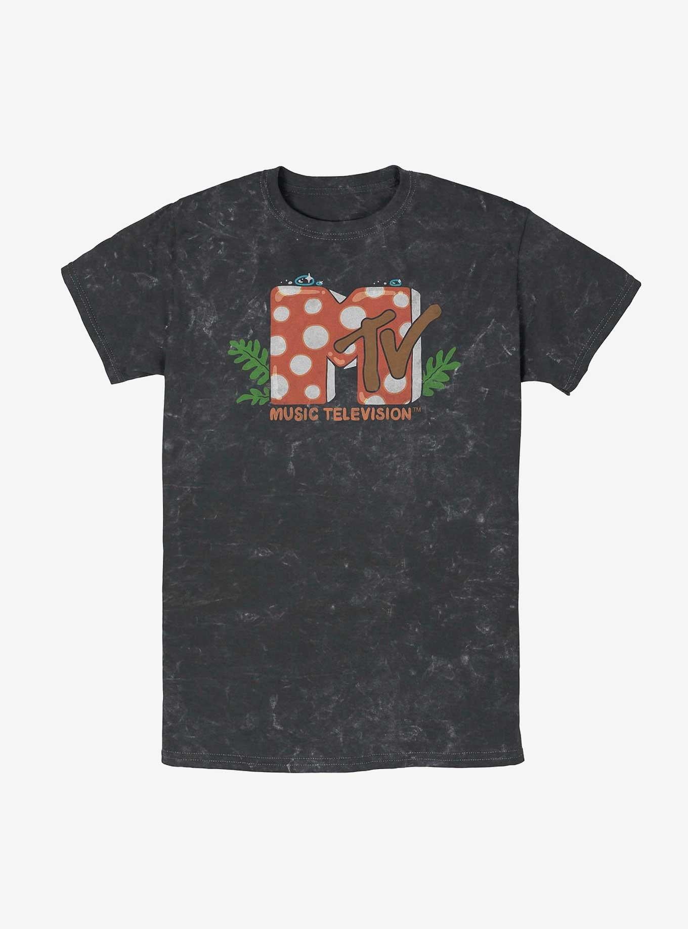 MTV Mushroom TV Mineral Wash T-Shirt | Trending Graphic Tee For Fans