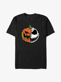 The Nightmare Before Christmas Pumpkin King Jack Split Face T-Shirt | Trending Graphic Tee For Fans