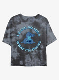 Disney Lilo & Stitch No Idea Tie-Dye Girls Crop T-Shirt | Trending Graphic Tee For Fans