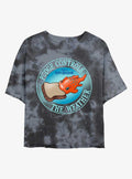 Disney Lilo & Stitch Pudge Weather Tie-Dye Girls Crop T-Shirt | Trending Graphic Tee For Fans