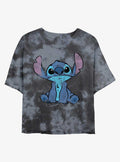 Disney Lilo & Stitch Simply Stitch Tie-Dye Girls Crop T-Shirt | Trending Graphic Tee For Fans