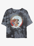 Disney Lilo & Stitch Sunset Family Tie-Dye Girls Crop T-Shirt | Trending Graphic Tee For Fans