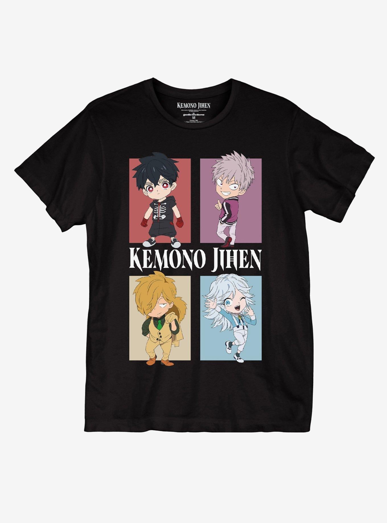 Kemono Jihen Chibi Character Grid T-Shirt | Trending Graphic Tee For Fans