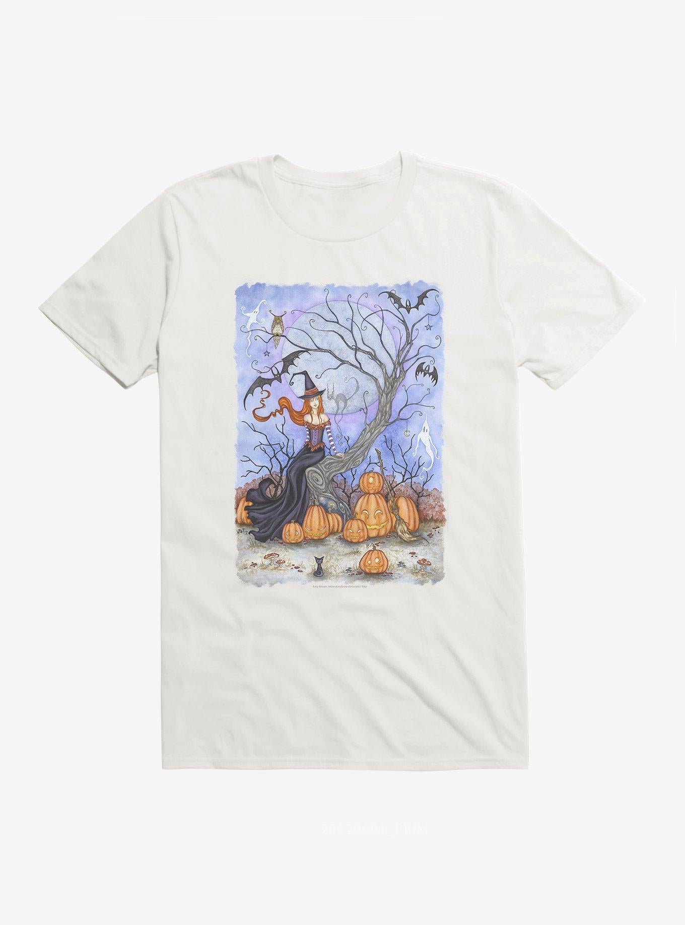 Halloween Tree by Amy Brown T-Shirt | Trending Graphic Tee For Fans