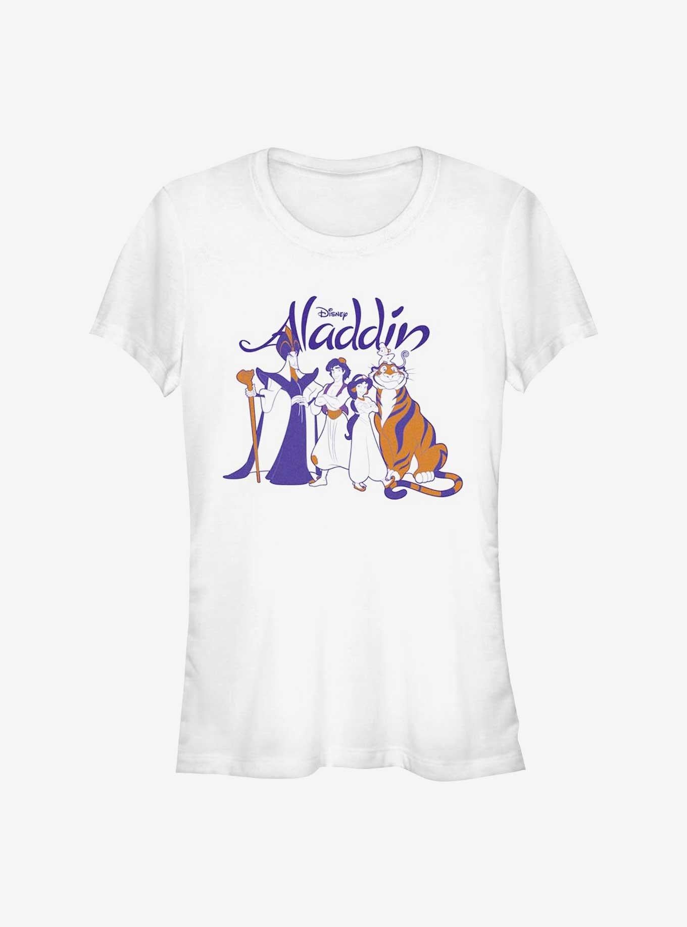 Disney Aladdin Group Shot Girls T-Shirt | Trending Graphic Tee For Fans