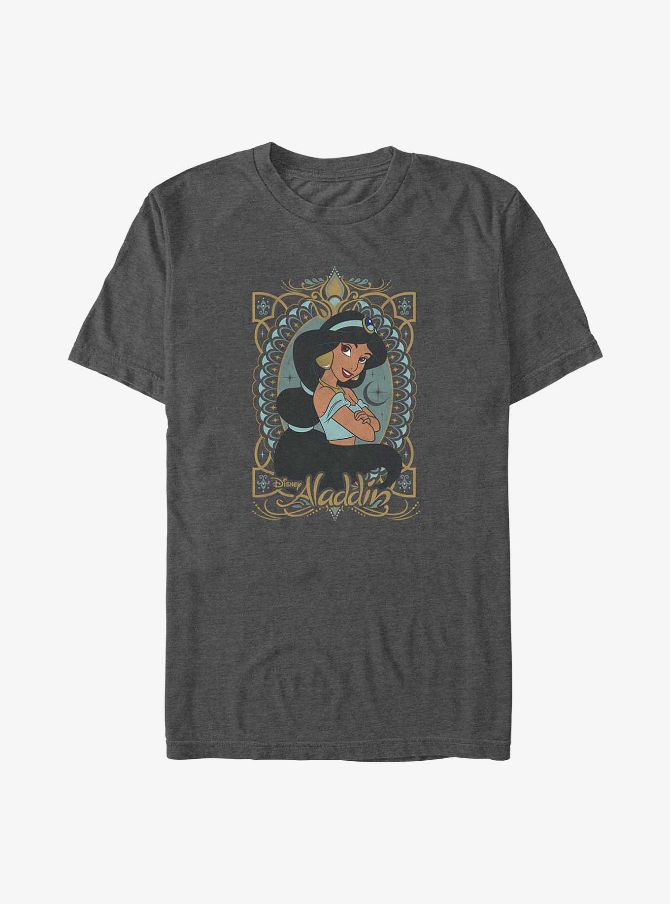 Disney Aladdin Jasmine Ornate Portrait T-Shirt | Trending Graphic Tee For Fans