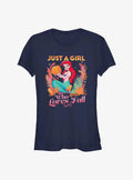 Disney The Little Mermaid Pumpkin Ariel Girls T-Shirt | Trending Graphic Tee For Fans
