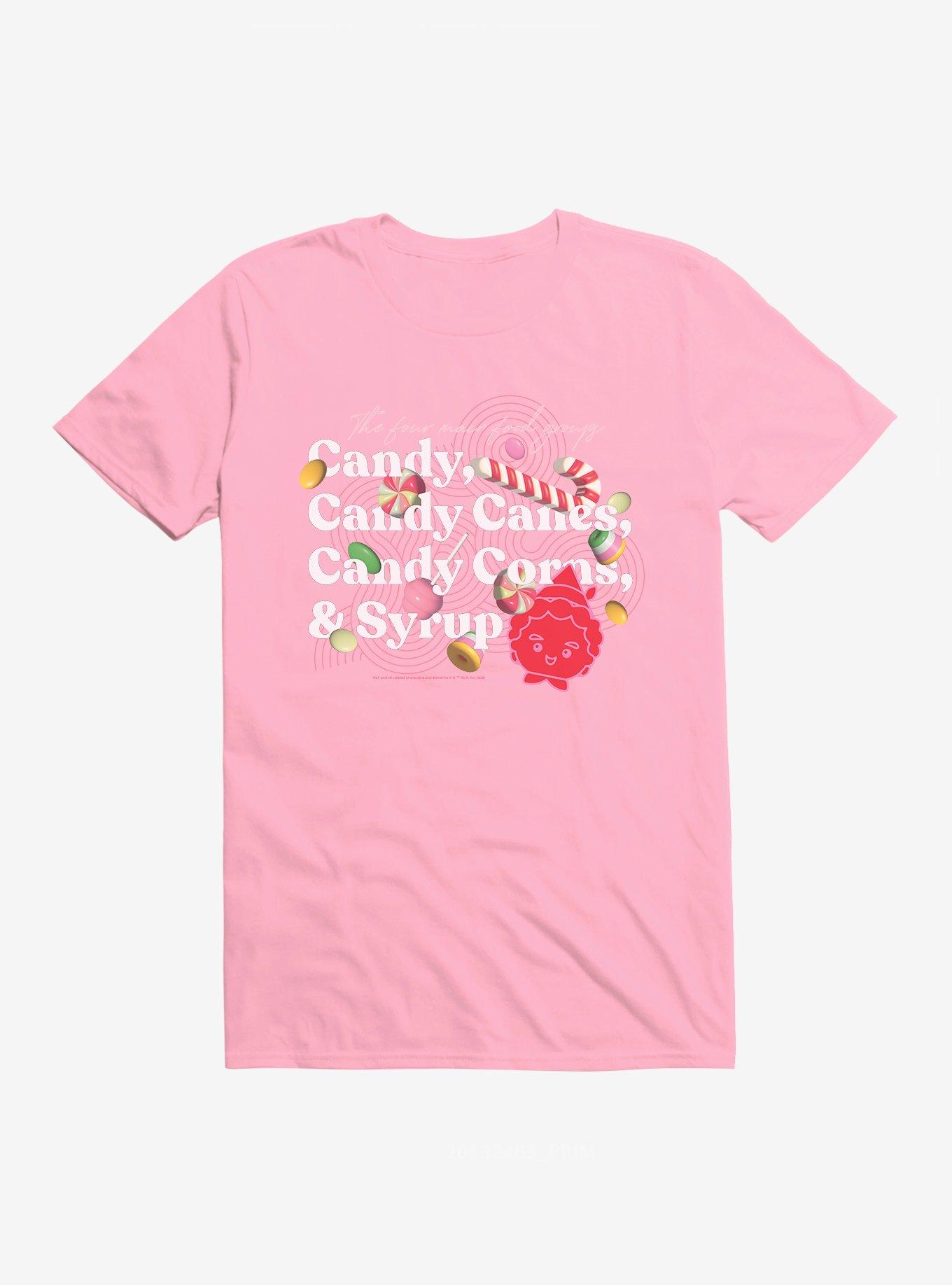 Elf Four Food Groups T-Shirt | Trending Graphic Tee For Fans