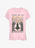 Disney Alice In Wonderland Take Me To Wonderland Girls T-Shirt | Trending Graphic Tee For Fans