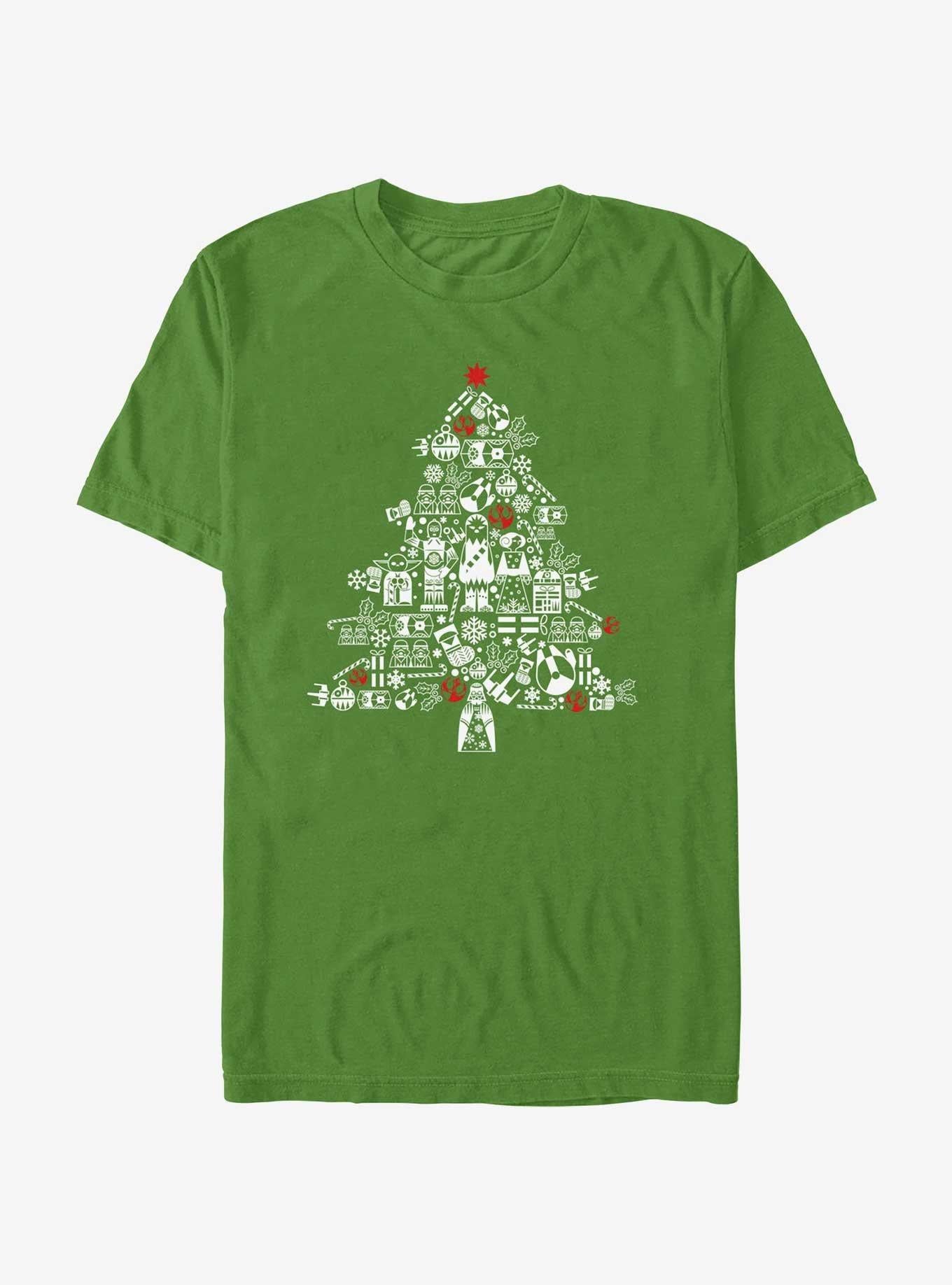Star Wars Christmas Tree Fill T-Shirt | Trending Graphic Tee For Fans