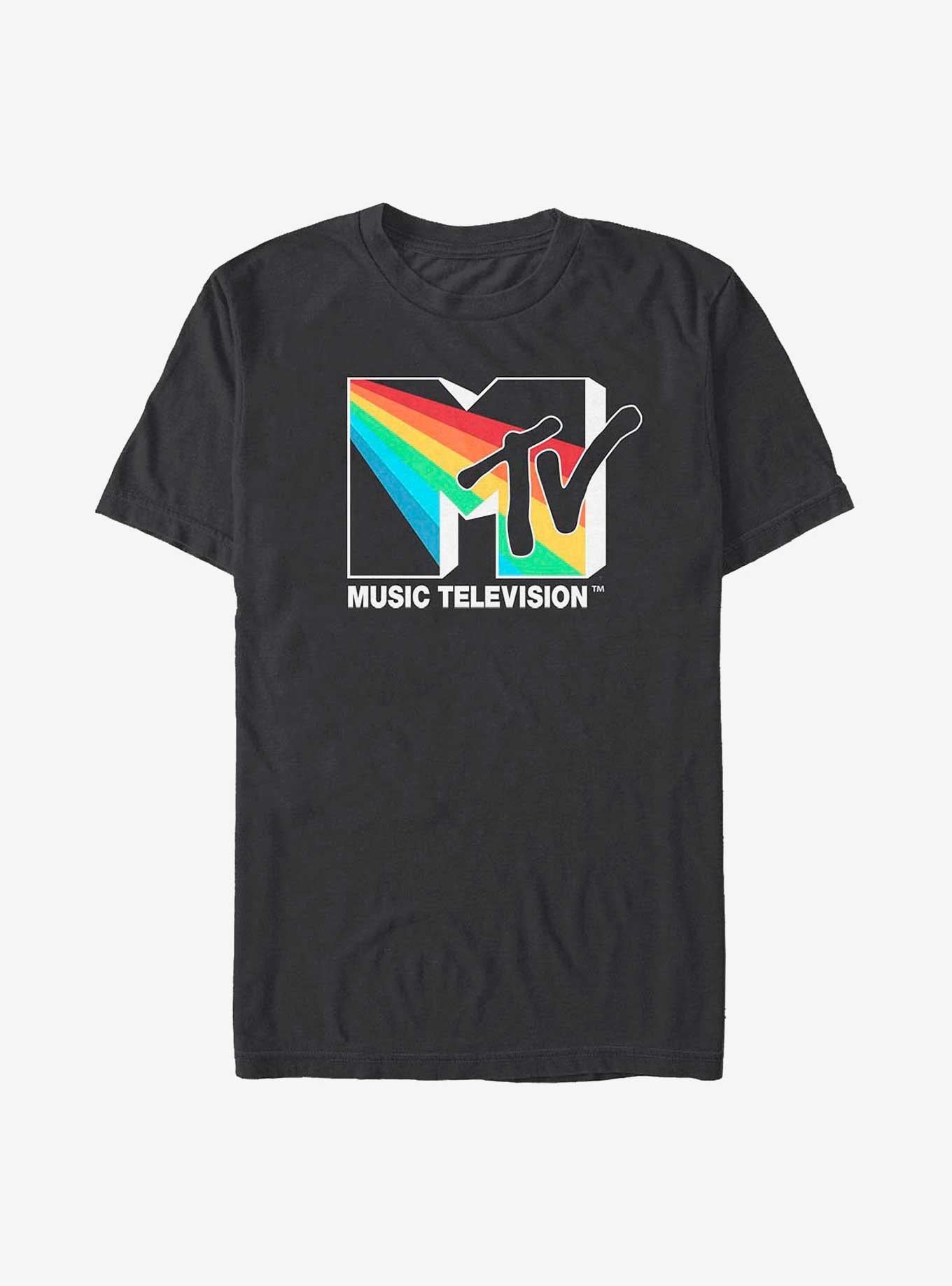 MTV Rainbow Beam Logo T-Shirt | Trending Graphic Tee For Fans