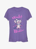Disney Lilo & Stitch Angel Winter Wishes Girls T-Shirt | Trending Graphic Tee For Fans