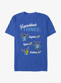 Disney Lilo & Stitch Hanukkah List T-Shirt | Trending Graphic Tee For Fans