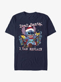 Disney Lilo & Stitch Dear Santa, I Can Explain Extra Soft T-Shirt | Trending Graphic Tee For Fans