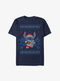 Disney Lilo & Stitch Santa Stitch and Scrump Ugly Christmas Extra Soft T-Shirt | Trending Graphic Tee For Fans