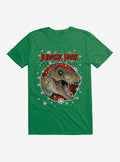 Jurassic Park Christmas Holiday T-Rex T-Shirt | Trending Graphic Tee For Fans