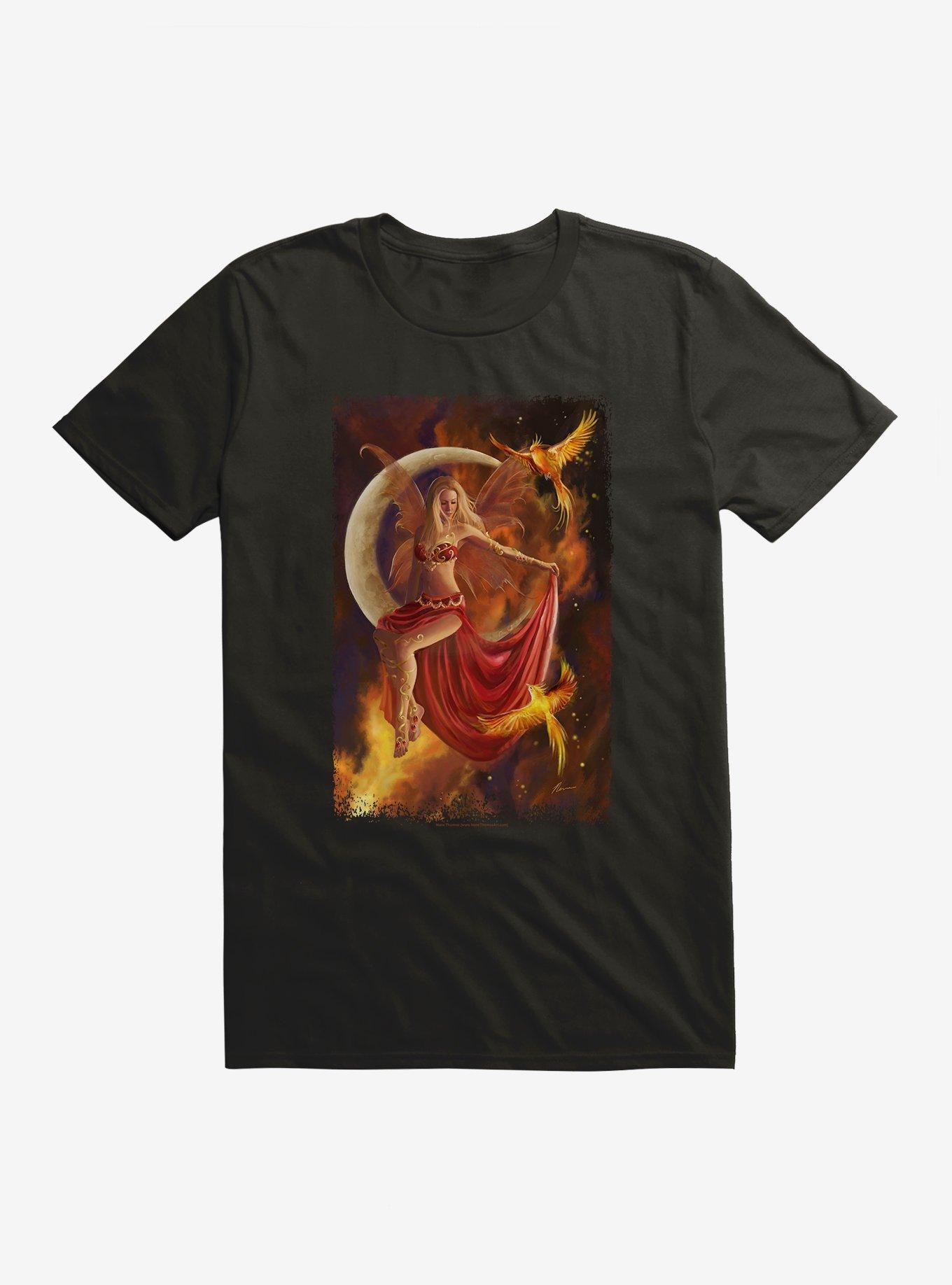 Fire Moon by Nene Thomas T-Shirt | Trending Graphic Tee For Fans