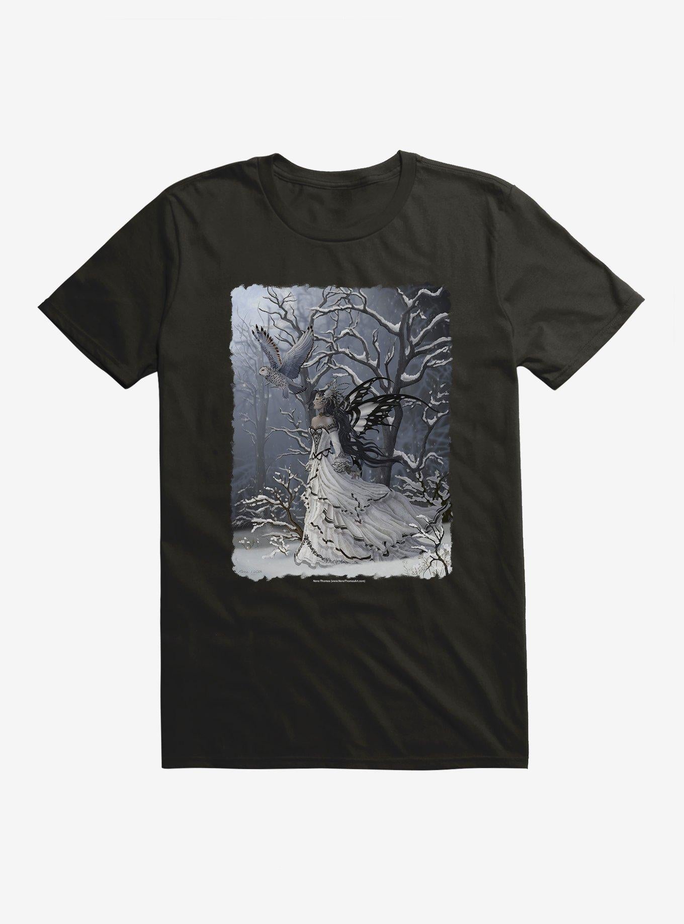 Queen Of Owls by Nene Thomas T-Shirt | Trending Graphic Tee For Fans