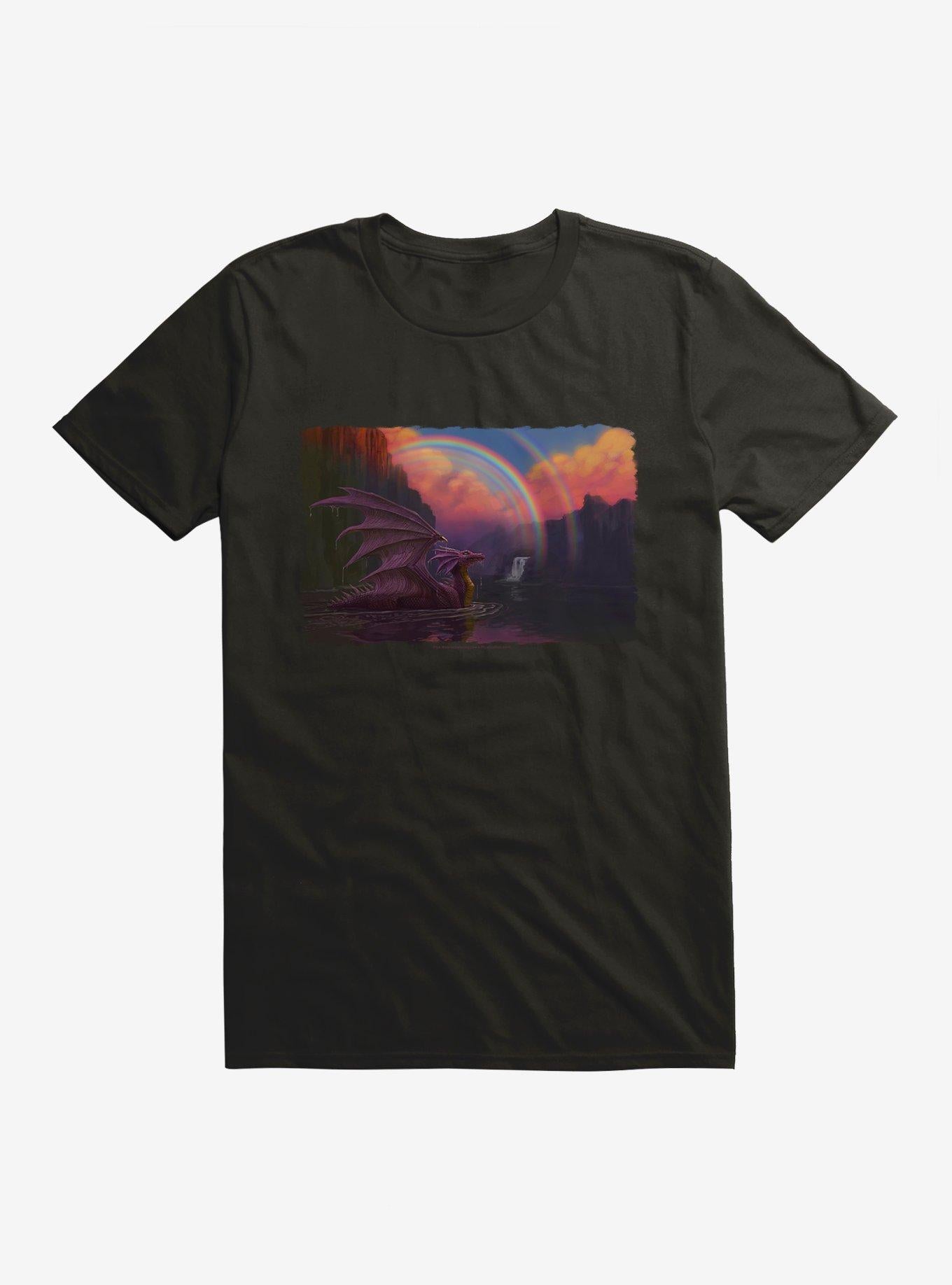 Rainbow Dragon by Piya Wannachaiwong T-Shirt | Trending Graphic Tee For Fans