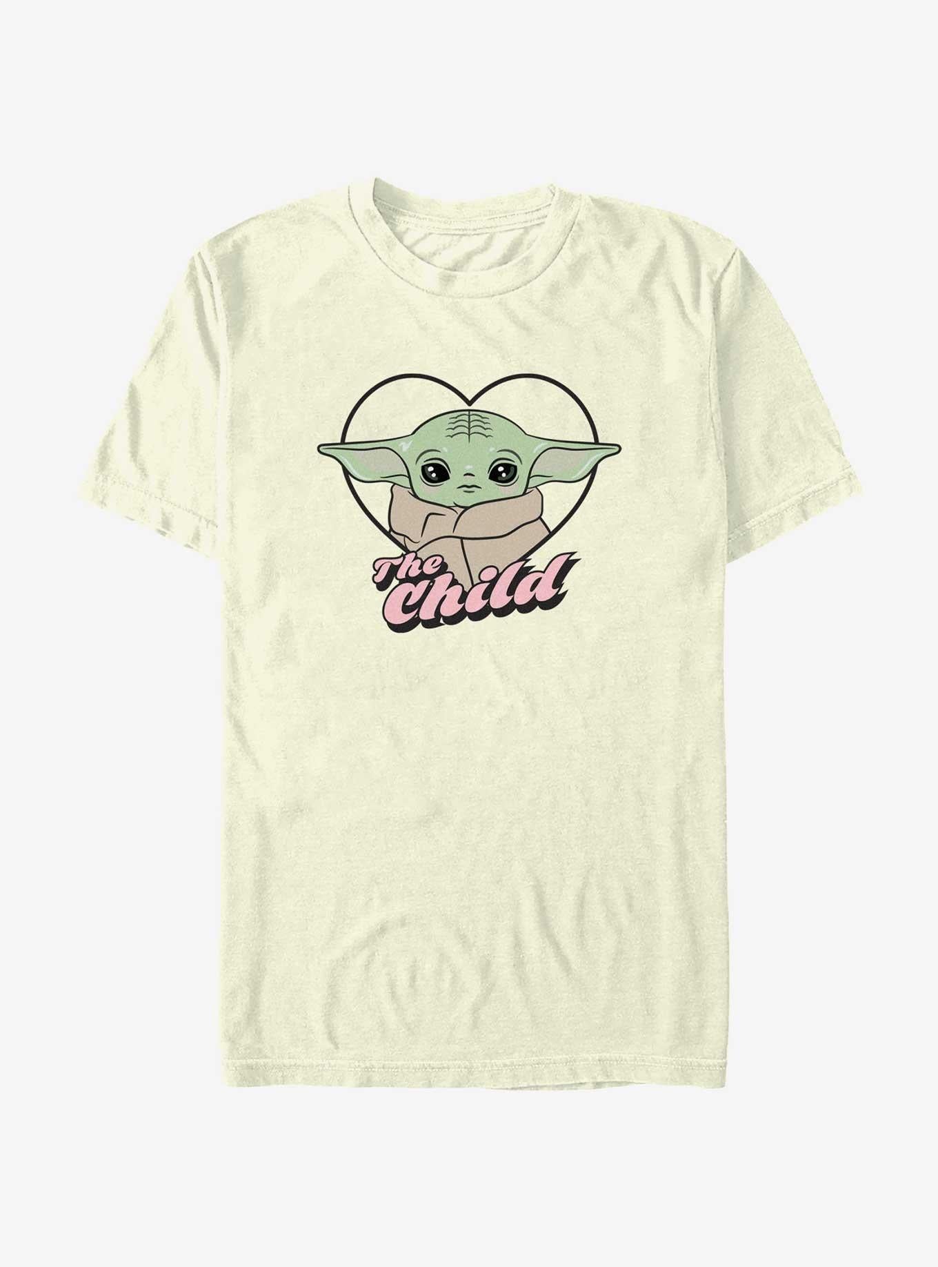 Star Wars The Mandalorian Grogu The Child Heart T-Shirt | Trending Graphic Tee For Fans