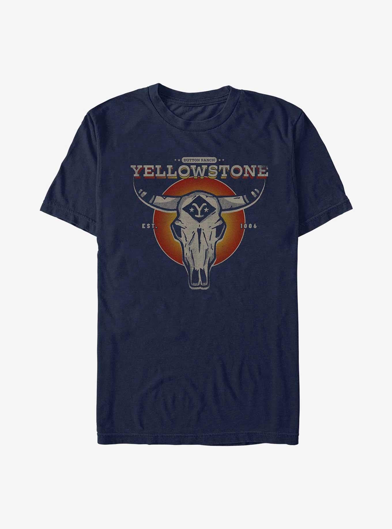 Yellowstone Skull Icon T-Shirt | Trending Graphic Tee For Fans