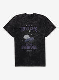 Wednesday The Hive Life Isn't For Everyone Mineral Wash T-Shirt | Trending Graphic Tee For Fans
